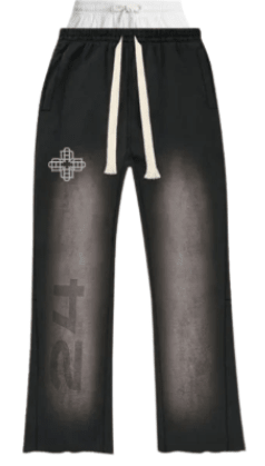 Black Washed Sweatpants - DistrictAest